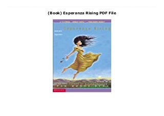 (Book) Esperanza Rising PDF File
Download Here https://nn.readpdfonline.xyz/?book=043912042X Esperanza thought she'd always live with her family on their ranch in Mexico--she'd always have fancy dresses, a beautiful home, and servants. But a sudden tragedy forces Esperanza and Mama to flee to California during the Great Depression, and to settle in a camp for Mexican farm workers. Esperanza isn't ready for the hard labor, financial struggles, or lack of acceptance she now faces. When their new life is threatened, Esperanza must find a way to rise above her difficult circumstances--Mama's life, and her own, depend on it. Download Online PDF Esperanza Rising, Read PDF Esperanza Rising, Download Full PDF Esperanza Rising, Read PDF and EPUB Esperanza Rising, Read PDF ePub Mobi Esperanza Rising, Reading PDF Esperanza Rising, Download Book PDF Esperanza Rising, Download online Esperanza Rising, Download Esperanza Rising Pam Muñoz Ryan pdf, Read Pam Muñoz Ryan epub Esperanza Rising, Read pdf Pam Muñoz Ryan Esperanza Rising, Download Pam Muñoz Ryan ebook Esperanza Rising, Download pdf Esperanza Rising, Esperanza Rising Online Read Best Book Online Esperanza Rising, Download Online Esperanza Rising Book, Read Online Esperanza Rising E-Books, Read Esperanza Rising Online, Download Best Book Esperanza Rising Online, Read Esperanza Rising Books Online Read Esperanza Rising Full Collection, Read Esperanza Rising Book, Read Esperanza Rising Ebook Esperanza Rising PDF Download online, Esperanza Rising pdf Download online, Esperanza Rising Read, Download Esperanza Rising Full PDF, Read Esperanza Rising PDF Online, Download Esperanza Rising Books Online, Read Esperanza Rising Full Popular PDF, PDF Esperanza Rising Read Book PDF Esperanza Rising, Read online PDF Esperanza Rising, Download Best Book Esperanza Rising, Read PDF Esperanza Rising Collection, Download PDF Esperanza Rising Full Online, Download Best Book Online Esperanza Rising, Download Esperanza Rising
PDF files
 