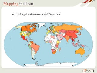Mapping it all out.

     •   Looking at performance: a world’s-eye view
 