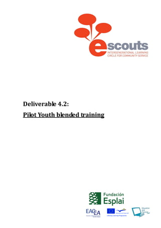 Deliverable 4.2:
Pilot Youth blended training
 