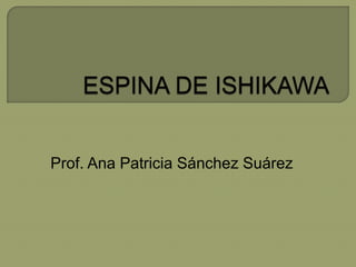 Prof. Ana Patricia Sánchez Suárez
 