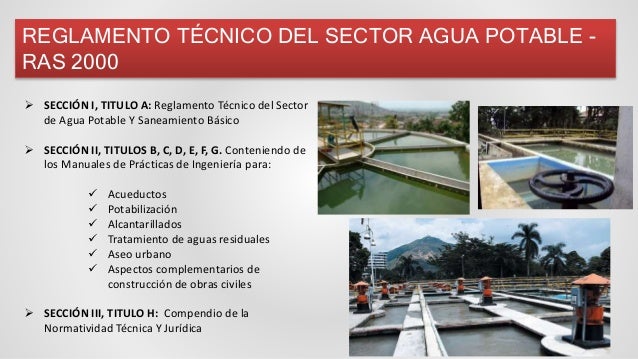 Resultado de imagen para imagenes de reglamento tecnico agua potable y saneamiento basico