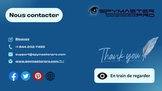 BACK TO NAVIGATION PAGE
Blogues
Nous contacter
+1 844-202-7455
support@spymasterpro.com
www.spymasterpro.com/fr/
En train ...