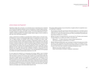 ¿Cómo trabajar esta Progresión?
Siguiendo la lógica del currículum, se recomienda iniciar el aprendizaje de la medición
con el atributo de longitud, invitando a las y los estudiantes a comparar objetos utilizan-
do las categorías “más corto” o “más largo”. En el contexto de la resolución de problemas,
se puede comparar la longitud de útiles escolares, con el fin de determinar en qué re-
cipiente conviene guardarlos. Por ejemplo, agrupar lápices largos y cortos y resolver en
qué caja o tarro sería mejor guardarlos.
Luego, la utilización de unidades no estandarizadas también puede ser útil para resol-
ver problemas o conocer en profundidad algún lugar en comparación con otros, en este
caso, se sugiere trabajar con unidades como los pasos, el tamaño de la mano u obje-
tos como un lápiz específico. Algunas actividades a implementar pueden ser: medir una
ventana utilizando un lápiz como unidad de medida, medir el largo de la sala utilizando
los pasos, comparar el largo de un conjunto de plantas luego de medirlas con una unidad
no estandarizada. En todos estos casos, es muy relevante afianzar las categorías y eti-
quetas verbales, por ejemplo: para la longitud, hablamos de corto o largo; para la altura,
hablamos de alto o bajo; para el tamaño, hablamos de grande o chico. Esto permitirá
fortalecer pre-requisitos esenciales para consolidar la conducta comparativa. Una vez
afianzado el uso de medidas no estandarizadas, se irán introduciendo en forma gradual
las unidades de medida estandarizadas propuestas en los OA.
 
Un caso especial de medición es el tratamiento del tiempo, debido a que el atributo
que lo caracteriza no es observable ni claramente perceptible. Inicialmente, la percep-
ción del tiempo es relativa a los eventos que suceden en un período determinado. Por
esta razón, se sugiere que las y los estudiantes, en la medida que lo requieran y con la
mediación docente, anticipen diariamente las actividades que se van a realizar en las
horas que pasan en la escuela, que vayan chequeando el desarrollo de estas actividades
y constatando a partir del reconocimiento de lo vivido la dimensión temporal diaria. En
esta tarea es fundamental que las y los docentes fomenten el uso del reloj y que inviten
permanentemente a sus estudiantes a hipotetizar respecto de la hora que es, conside-
rando las actividades que se han desarrollado durante el día.
Para apoyar didácticamente a las y los docentes, se sugiere utilizar los siguientes recur-
sos disponibles en Mineduc:
•	 Plan de Apoyo Compartido, que incluye material de trabajo de 1° a 4° básico para la
implementación curricular. Este recurso se compone de una guía didáctica para la o
eldocente;uncuadernodetrabajoparalasylosniños;yunapropuestadeevaluación.
http://basica.mineduc.cl/1-4_basico/
•	 	Módulos de apoyo a la implementación curricular para 5° y 6° básico, que incorpora
una guía didáctica, un cuaderno de trabajo y una evaluación:
•	 	Módulo Nº 2 - 5° básico: Perímetro y áreas de figuras geométricas
http://basica.mineduc.cl/matematica-5-6-basico/
•	 Módulos Multigrado Matemática, que constituye un material de apoyo para la labor
docente en aulas multigrado. Este material facilita el trabajo con las Bases Curricu-
lares de Educación Básica, en contextos de diversidad presentes en escuelas rurales
en que en una misma aula comparten estudiantes de distintos cursos:
•	 	Módulo Conociendo unidades de medida
https://rural.mineduc.cl/modulos-multigrado-matematica/
47
PROGRESIONES DE APRENDIZAJE EN ESPIRAL
ORIENTACIONES PARA SU IMPLEMENTACIÓN
MATEMÁTICA
 