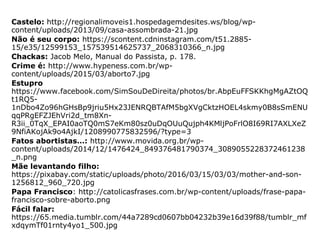 Proteger e dignificar a vida, seja do embrião,
seja da mulher, é compromisso de todos os
que despertaram para a compreensão maior
da existência do ser.
Agindo assim, evitam-se todas as consequên
cias infelizes que o aborto desencadeia, mes-
mo acobertado por uma legalização ilusória.
“O amor cobre a multidão de pecados”, nos
ensina o apóstolo Pedro (I Epístola, 4:8). (FEB
– O que dizem os Espíritos sobre o aborto, p. 205)
 