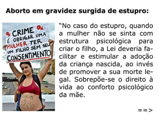 Em Ação e Reação, lemos do diálogo entre o
assistente Silas e Hilário:
– E o aborto provocado, Assistente? – inqui-
riu Hilário, sumamente interessado. – Diante
da circunspecção com que a sua palavra re-
veste o assunto, é de se presumir seja ele fal
ta grave...
– Falta grave?! Será melhor dizer doloroso
crime. Arrancar uma criança ao materno seio
é infanticídio confesso. A mulher que o pro-
move ou que venha a coonestar [disfarçar]
semelhante delito é constrangida, por leis
irrevogáveis, §]=>
 