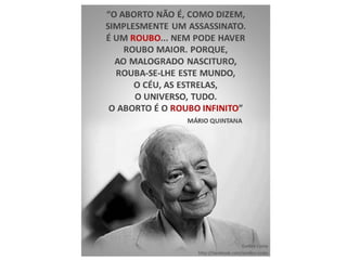 É lógico que não negamos a existência do
aborto espontâneo naquelas pessoas que re-
almente desejam o filho, e este se sente mo-
tivado a reencarnar, mas por injunções preté
ritas não lhes é dada a felicidade de tal desi-
derato, culminando numa gravidez interrom-
pida […] Também não negamos que a gravi-
dez mobiliza dificuldades psíquicas da ges-
tante e seus participantes, sem que isso
venha a ser impedimento absoluto ao suces-
so da vinda do novo ser. […].” (FEB – O que dizem os
Espíritos sobre o aborto, p. 93-96)
 