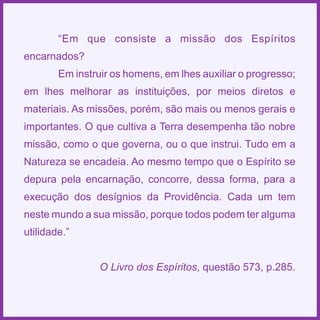 Espiritismo em quadras