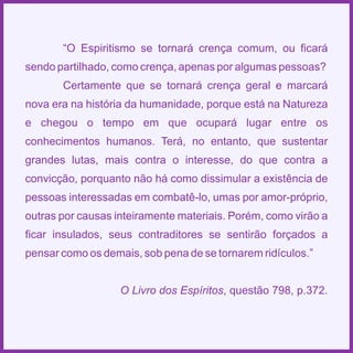 Espiritismo em quadras