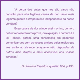 Espiritismo em quadras