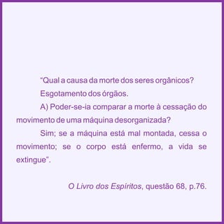 Espiritismo em quadras