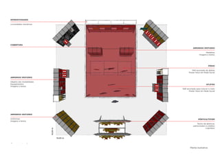 01projeto escala folha
Área: 100 m²
ESPÍRITO OLÍMPICO
ENTRADA
INTERATIVIDADES
curiosidades mecânicas
COBERTURA
ARMÁRIOS VESTIÁRIO
Objetos das modalidades
Equipamentos
Imagens e textos
ARMÁRIOS VESTIÁRIO
Uniformes
Imagens e textos
10,00 m
10,00m
ATLETAS
Mdf recortado para colocar o rosto
Postar fotos em Rede Social
PÓRTICO/TOTEM
Textos de abertura,
patrocinador e créditos
Logotipos
PÓDIO
Mdf recortado de atletas
Postar fotos em Rede Social
ARMÁRIOS VESTIÁRIO
Medalhas
Imagens e textos
Planta ilustrativa
 