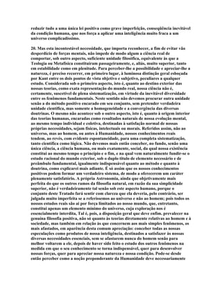 Comte - Espirito Positivo