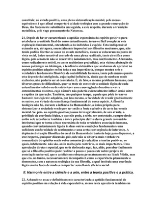 Comte - Espirito Positivo