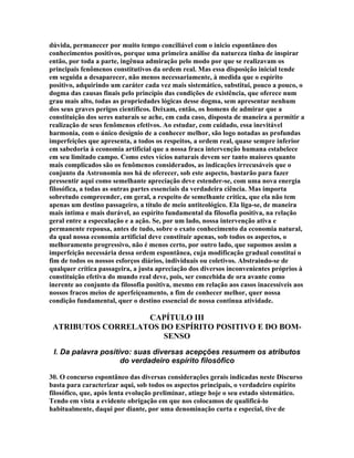 Comte - Espirito Positivo