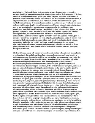 Comte - Espirito Positivo