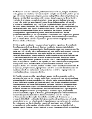 Comte - Espirito Positivo