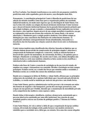 Comte - Espirito Positivo