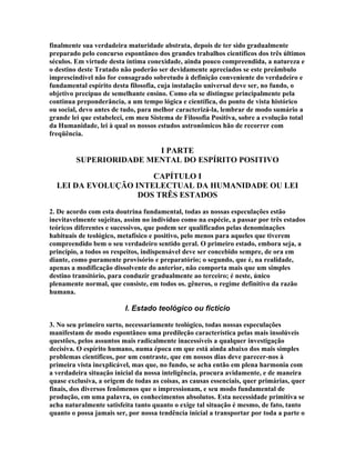 Comte - Espirito Positivo