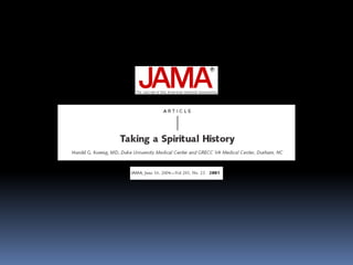 Integração da Espiritualidade na Prática Clínica
 