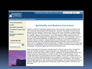 Integração da Espiritualidade na Prática Clínica
www.gwish.org
 