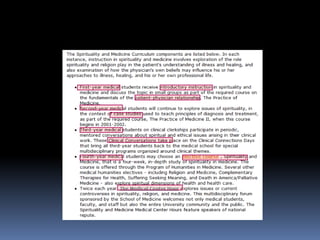 Integração da Espiritualidade na Prática Clínica
www.gwish.org
 