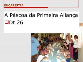 EUCARISTIA


A Páscoa da Primeira Aliança
Dt 26
 