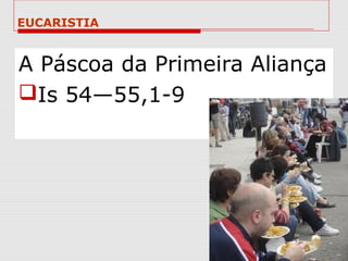 EUCARISTIA


A Páscoa da Primeira Aliança
Is 54—55,1-9
 