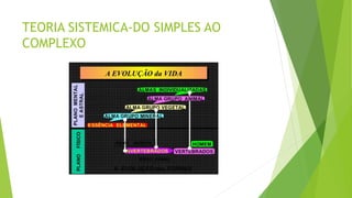 TEORIA SISTEMICA-DO SIMPLES AO
COMPLEXO
 