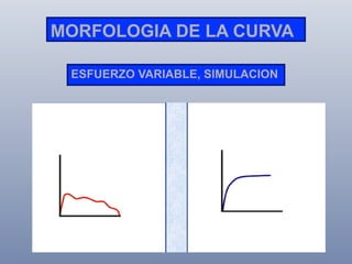 MORFOLOGIA DE LA CURVA
ESFUERZO VARIABLE, SIMULACION

 