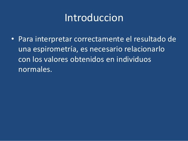 Espirometria interpretacion