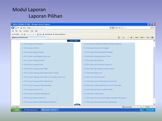 Modul Laporan
Laporan Pilihan
 
