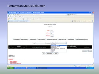 Pertanyaan Status Dokumen
 