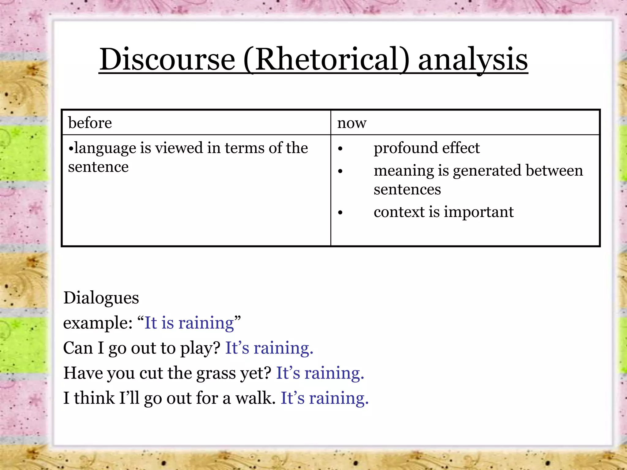 they reportCommunicative competence consists of:A set of rules for formulating grammatically correct sentences