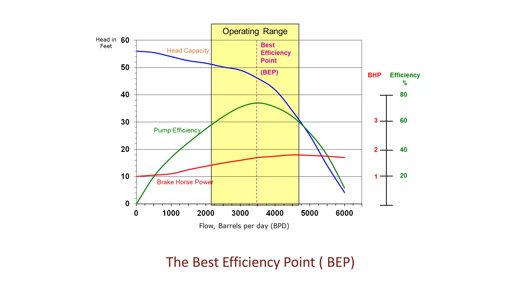 The Best Efficiency Point ( BEP)
 