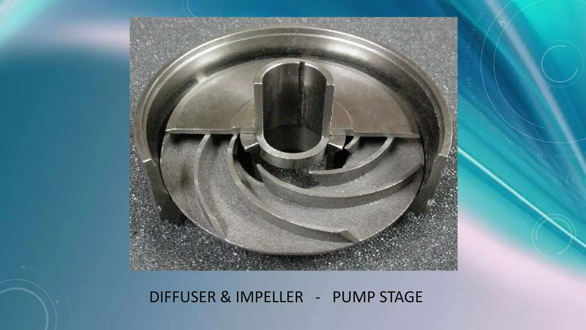 DIFFUSER & IMPELLER - PUMP STAGE
 