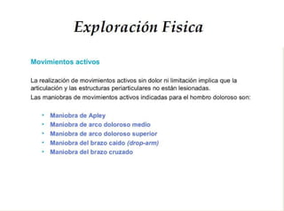  Exploracion Física del Hombro