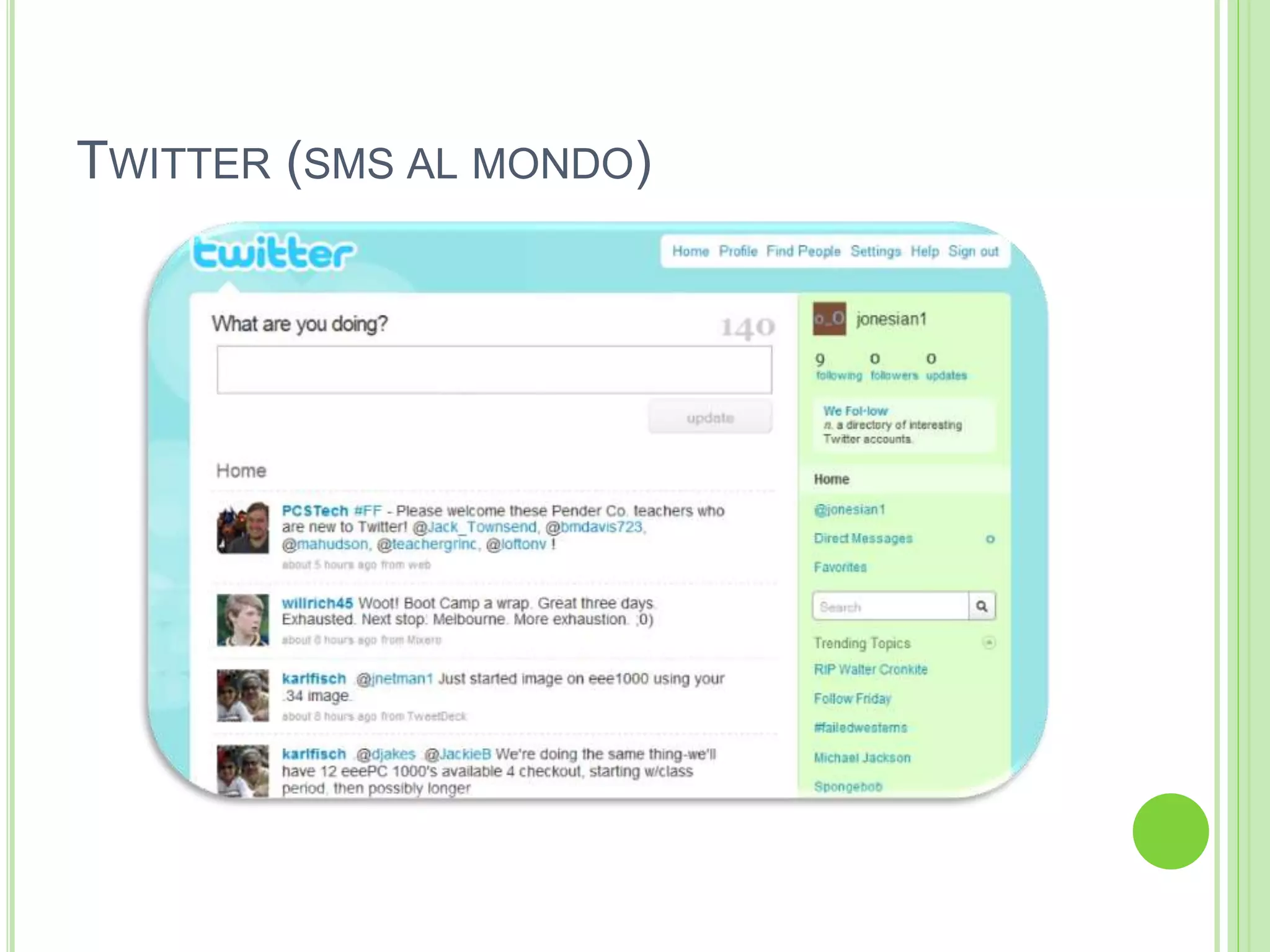 TWITTER (SMS AL MONDO)
 