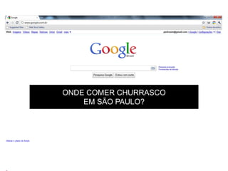 ONDE COMER CHURRASCO
        EM SÃO PAULO?




Pedro Waengertner – Twitter: @pedrowm – email: pedrowm@gmail.com
 