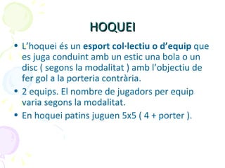 Esports amb implements