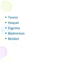 Esports amb implements