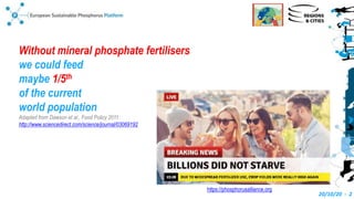 Routes for P-recover from sewage Slide 2