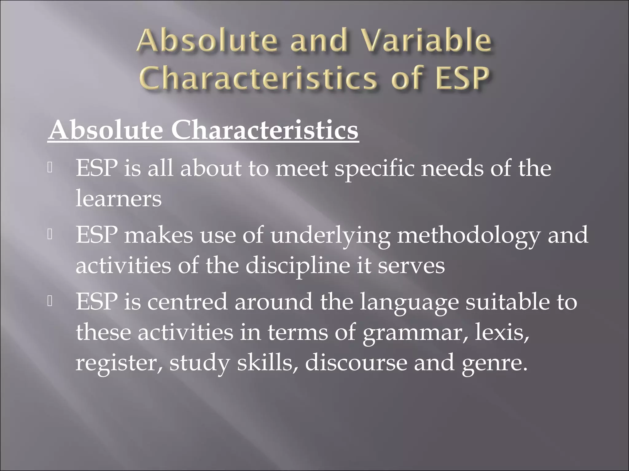 Esp presentation | PPT