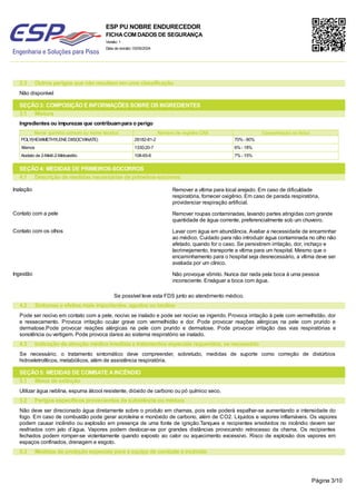 Esp Pun Rst Safety and Handling Guidelines for ESP PU NOBRE Endurecedor Industrial ...