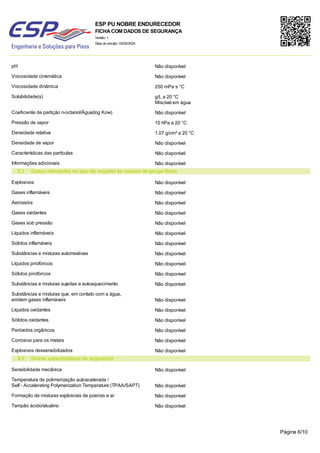 Esp Pun Rst Safety and Handling Guidelines for ESP PU NOBRE Endurecedor Industrial ...