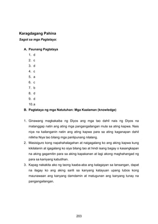 K TO 12 GRADE 7 LEARNING MATERIAL IN EDUKASYON SA PAGPAPAKATAO (Q1-Q2)