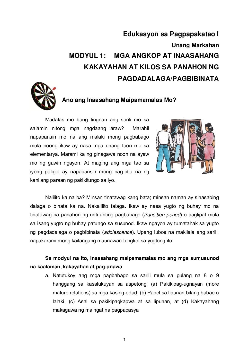 K TO 12 GRADE 7 LEARNING MATERIAL IN EDUKASYON SA PAGPAPAKATAO (Q1Q2)