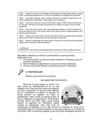 K TO 12 GRADE 7 LEARNING MODULE IN EDUKASYON SA PAGPAPAKATAO (Q3-Q4) Slide 116