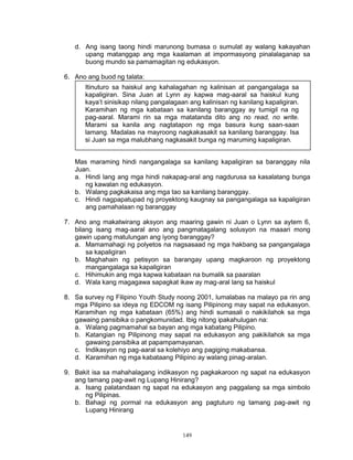 K TO 12 GRADE 7 LEARNING MODULE IN EDUKASYON SA PAGPAPAKATAO (Q3-Q4) Slide 152