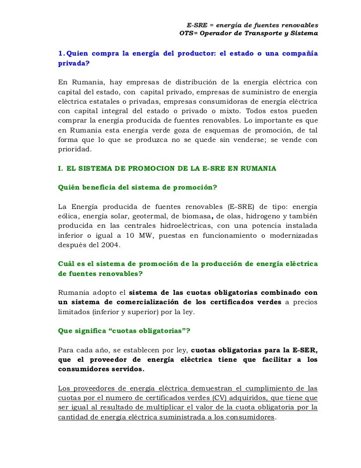 Es Preguntas Y Respuestas Energia Renovable Rumania