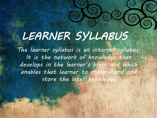 Types Of Syllabus ESP English For Specific Purposes 